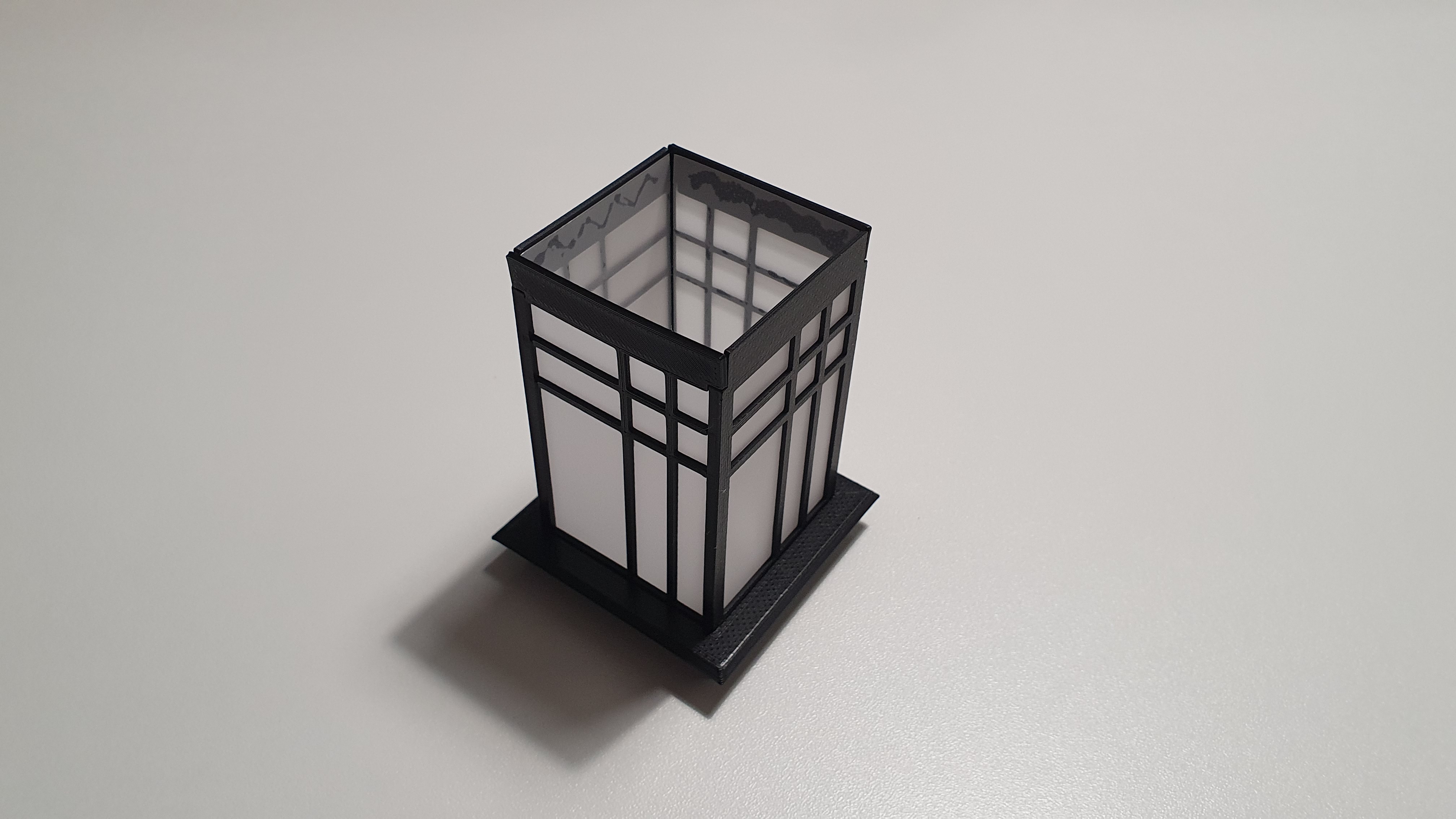 Japanese lamp — side view