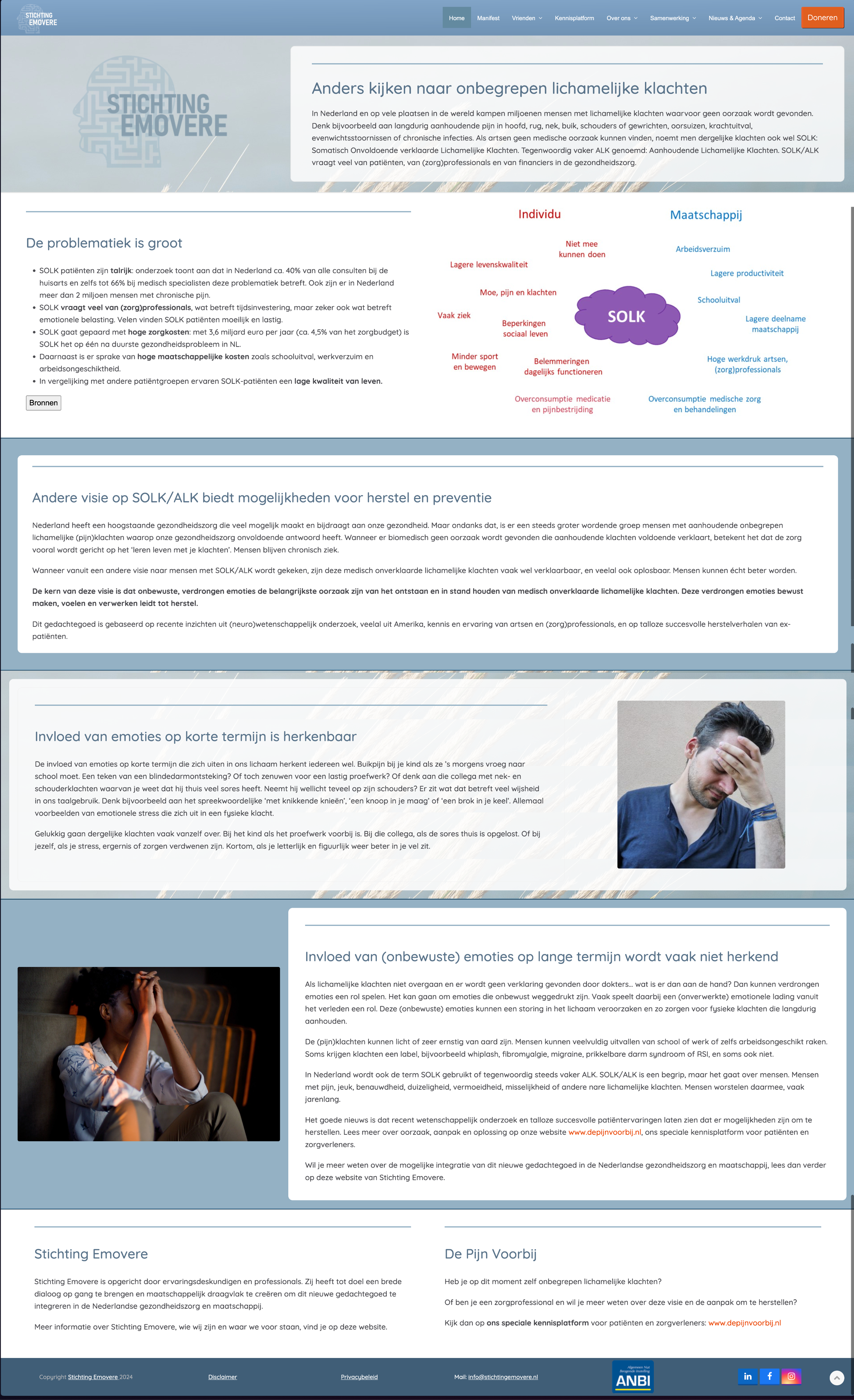 Old Emovere homepage